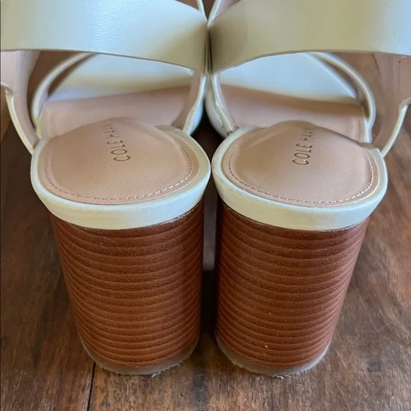 Cole Haan Women's Josie T-Strap Block Heel Sandals Size 7 1/2 - Picture 2 of 10